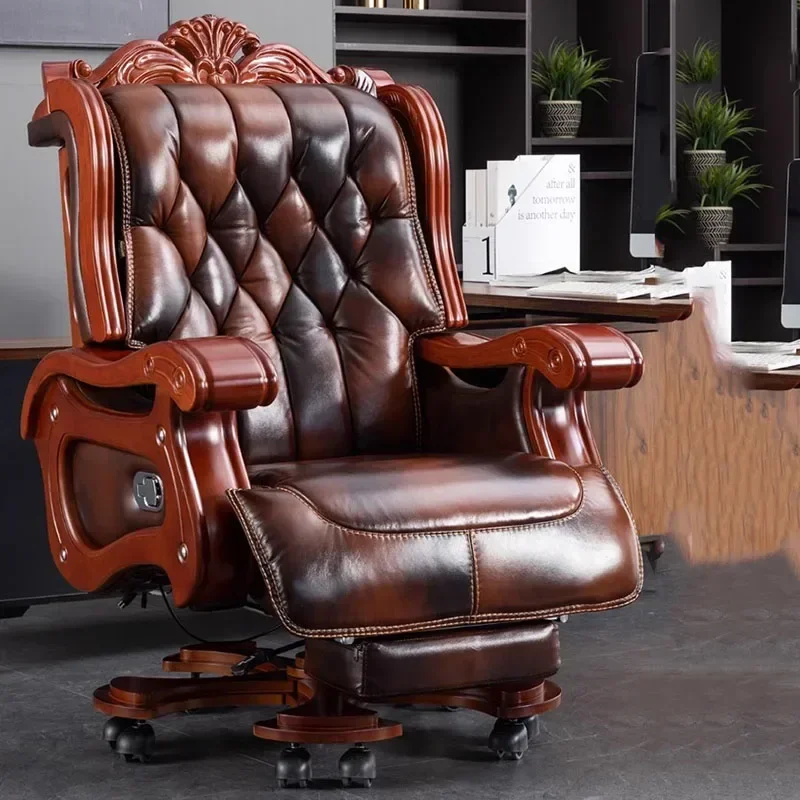 

Luxury Office Chair Ergonomic Mobile Recliner High Back Office Chair Comfortable Cadeira Para Escritorio Office Furniture