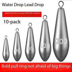 Multiple Models Of Long Throw Willow Leaf Droplet Type Lead Sinker String Hook Sea Throwing Rod Fishing Gear Accessories