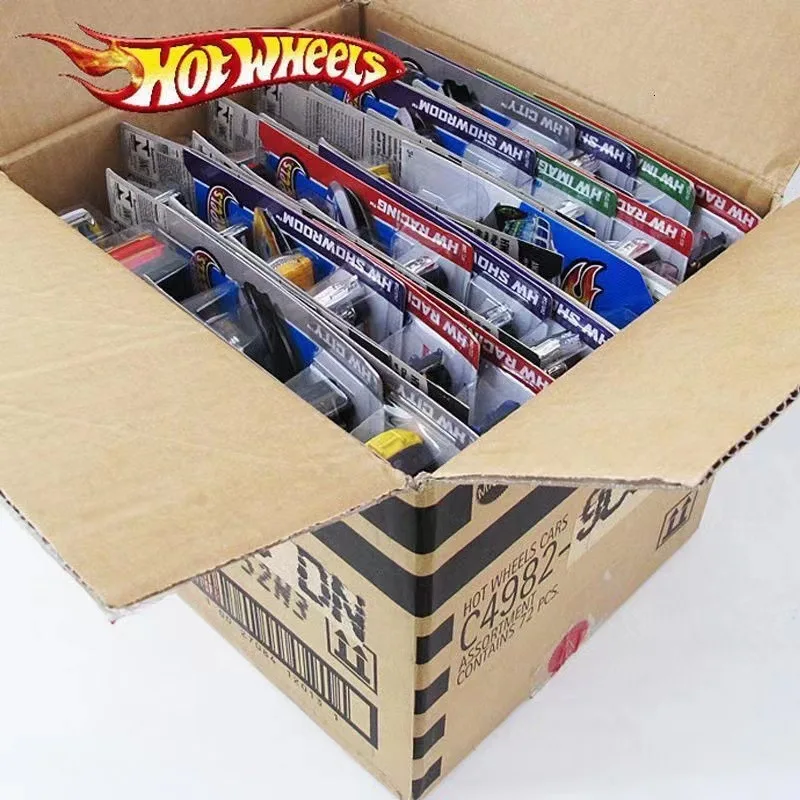 Hot Wheels 10 Count caso casuale senza ripetizione macchinine pressofuse di base collezione C4982 metallo pressofuso 1:64 regalo