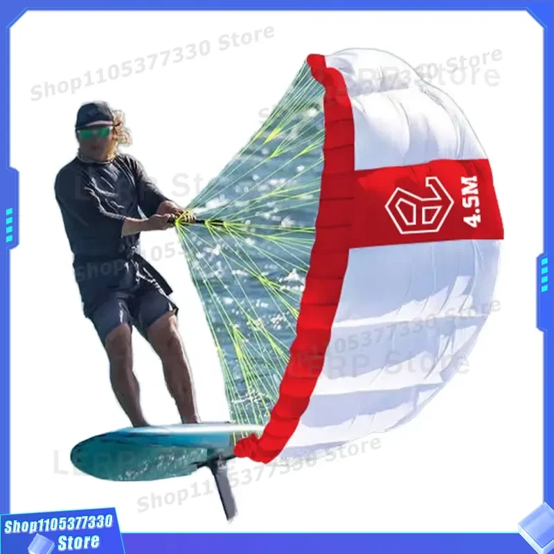 Parawing 4.5M Kitesurfing for Ocean Waters Unisex Beginner Surfing Skateboard Teaching Wind Foil Paraglider Downwind