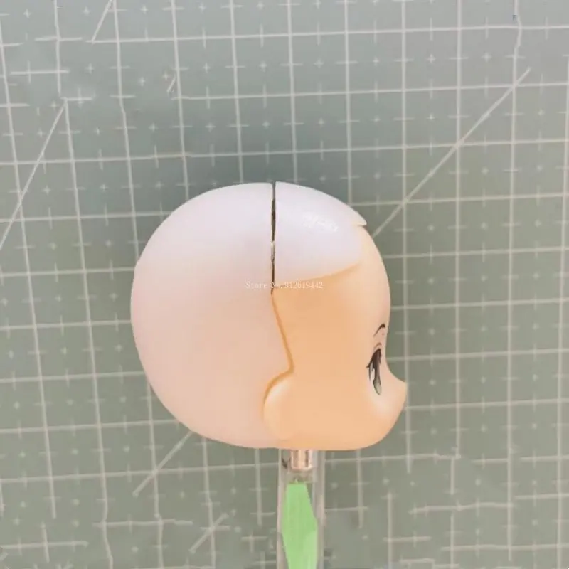 Ob11 Detachable Bald Head Magnet Stone Head Shell DIY Ceramic Handmade Doll Magnetic Suction Style Head Shell Making Accessories