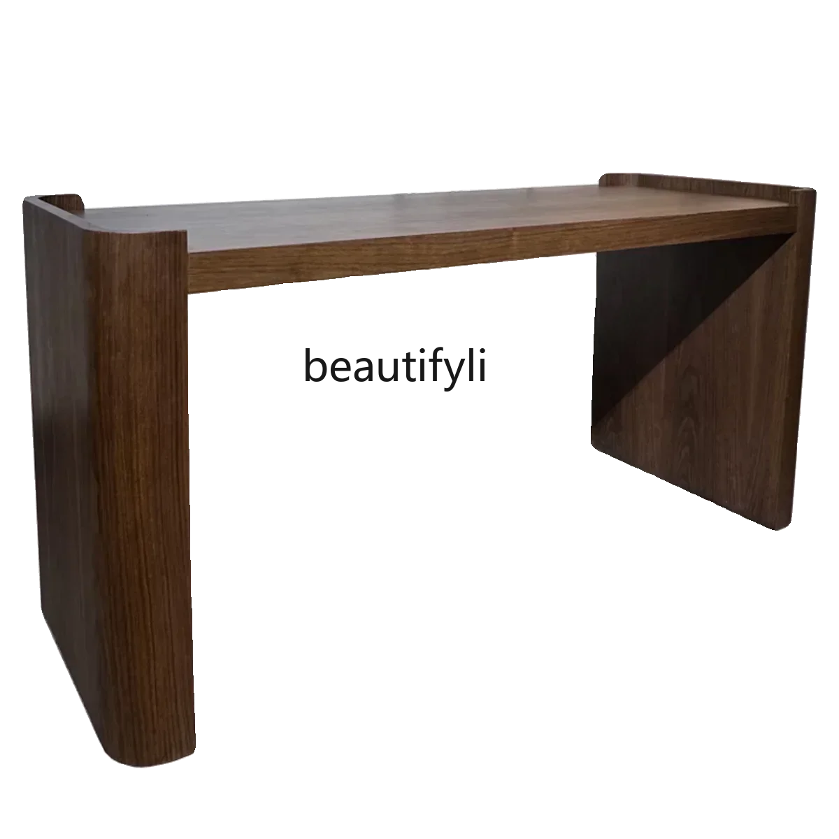 

A26 Light luxury Italian minimalist dining table, simple modern desk, solid wood negotiation table, wabi-sabi wind