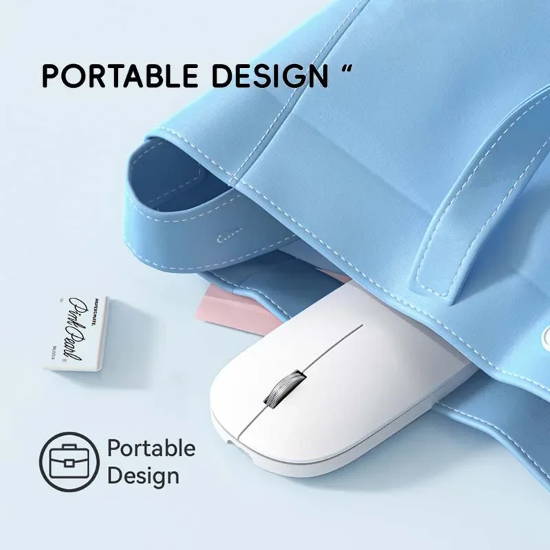ماوس Xiaomi بلوتوث لاسلكي مزدوج الوضع DPI قابل للتعديل 2.4G Type-C قابل لإعادة الشحن صامت مريح Morandi ماوس مكتب محمول