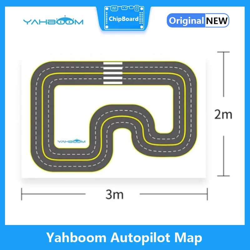 Yahboom  Autopilot map for Jetbot AI robot car training visual tracking line patrol