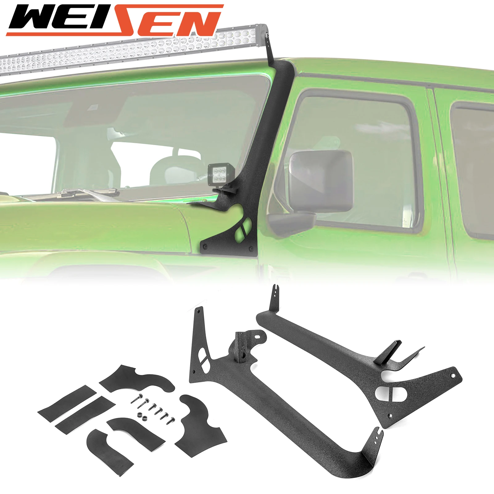 Без сверления, верхняя стойка лобового стекла