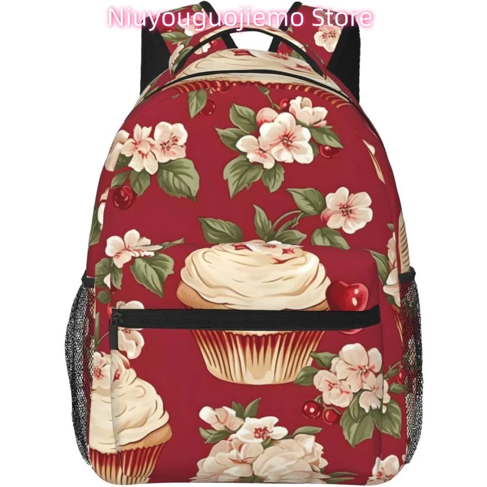 

Cartoon Ice Cream Lightweight Laptop Backpack Lightweight Multipurpose Travel Casual Daypack Unisex College Backapcks for Men Wo