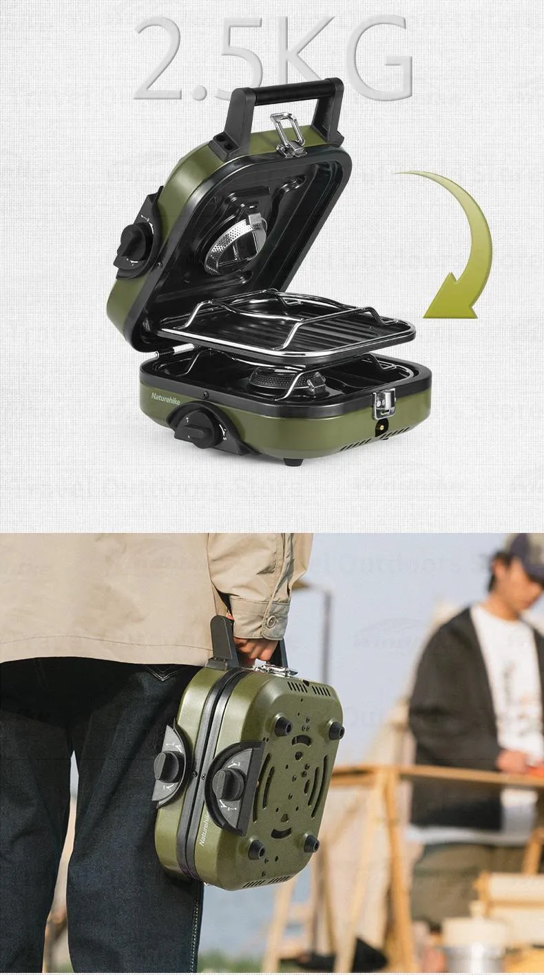 Naturehike Gasherd Für Ausflüge Ultraleicht Camp Tragbare Camping Picknick BBQ Kochgeschirr Camping Liefert Camping Zubehör Outdoor – Detail 7