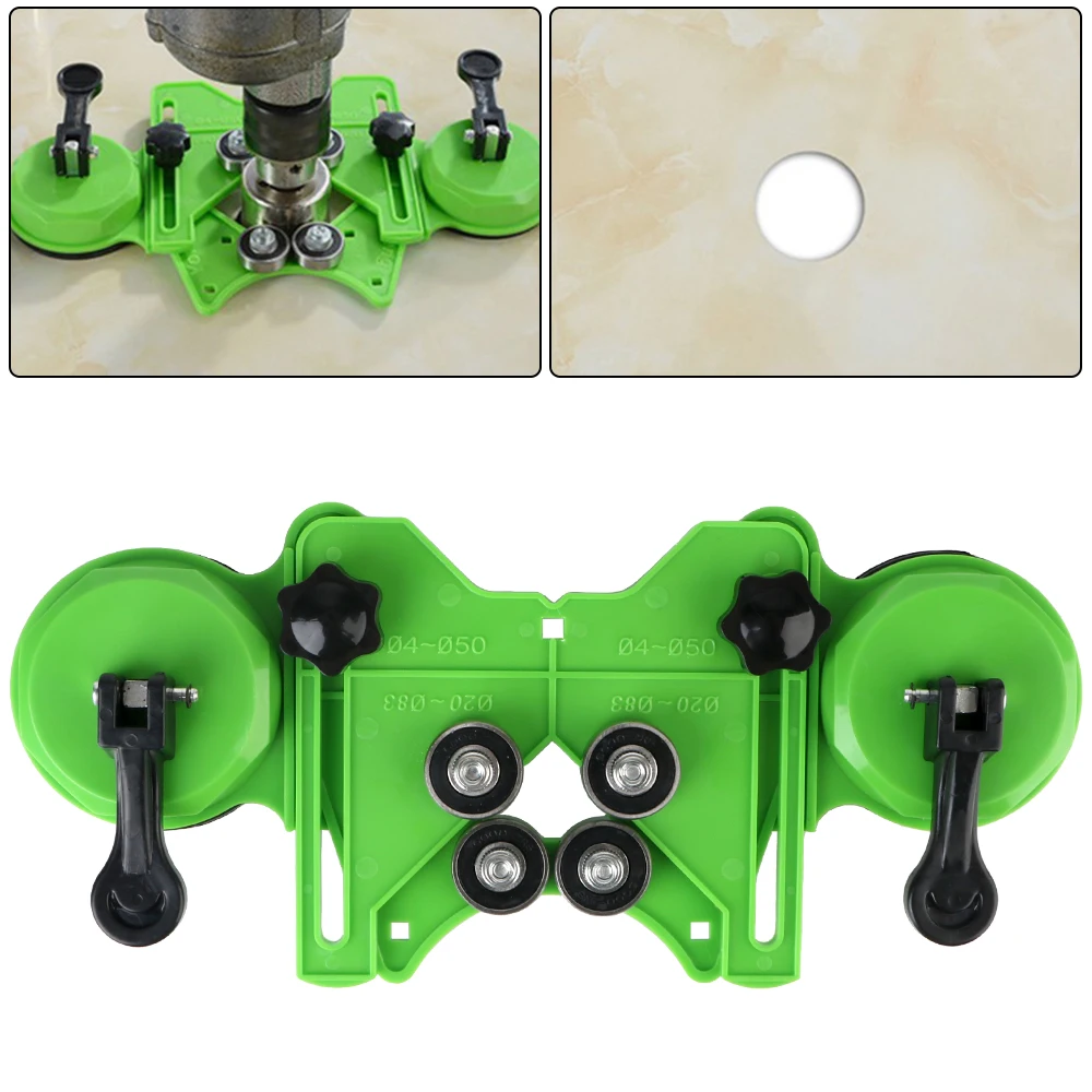 Hole Centering Positioning Punch Drill Guide Drills Double Suction Cup 4-83mm Guide Hole Locator Glass Tile Opening Locator