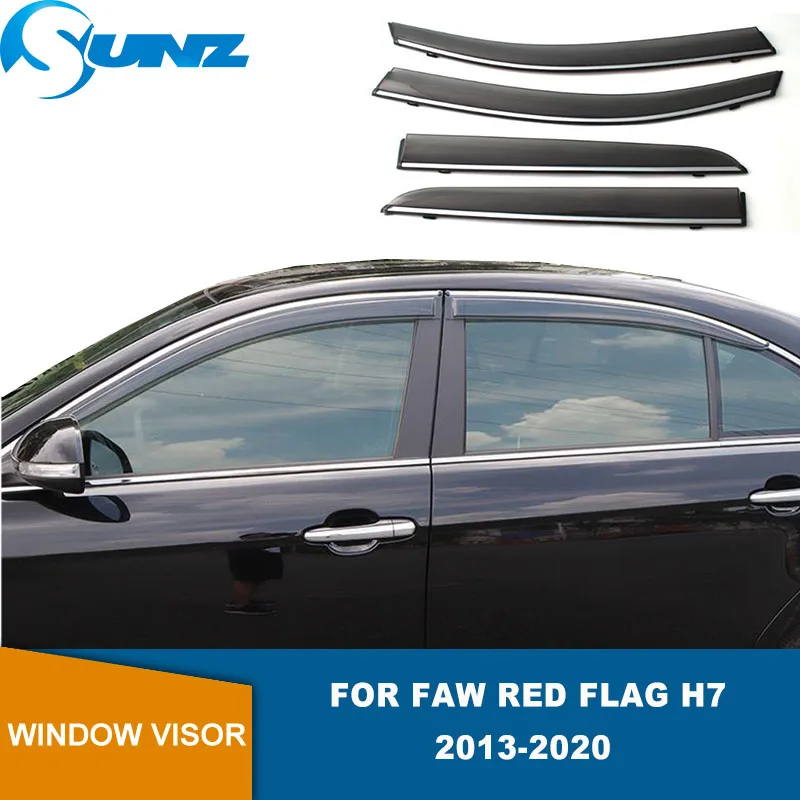 

Side Window Deflectors For Faw Red Flag H7 2013 2014 2015 2016 2017 2018 2019 2020 2021 Window Deflector Rain Guard Visor Awning