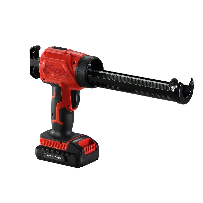 Pistola de calafetagem elétrica portátil sem fio de silicone com aderência confortável, velocidade variável, operada por bateria