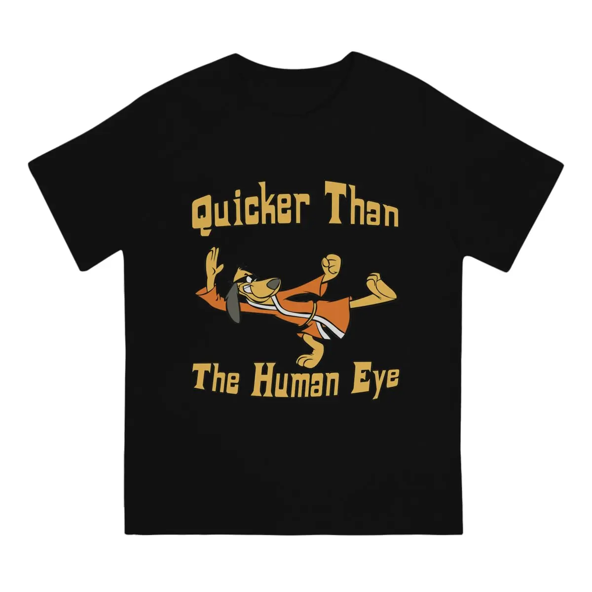 Hong Kong Phooey Cartoon Quicker Than The Human Eye Cool Tshirt Homme Men's Tees Blusas Polyester T Shirt For Men