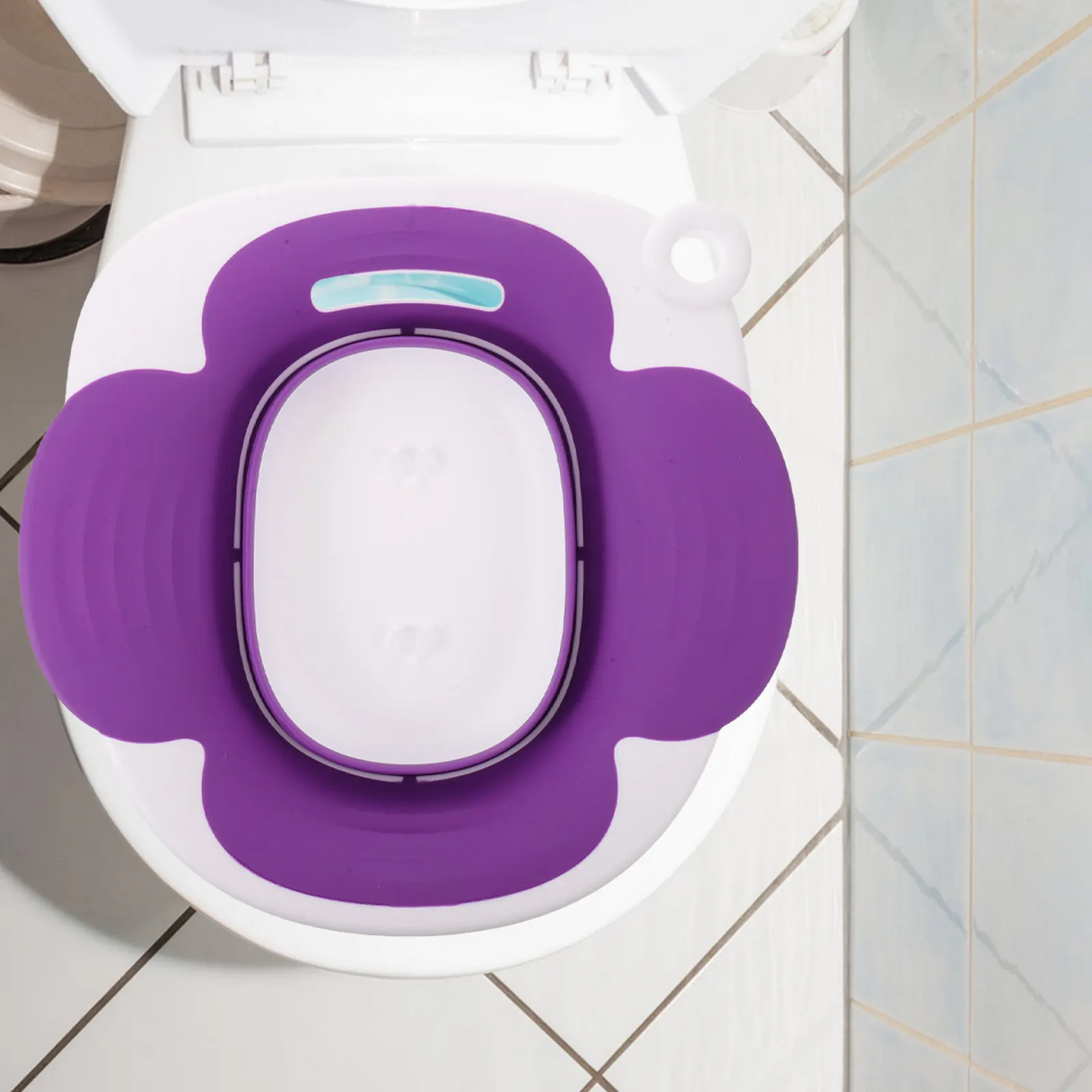 Sitz Bath for Toilet Seat Foldable Pelvic Care Basin for Pregnant Women Elderly Postpartum Recovery Soak Hip Bath Toilet Basin