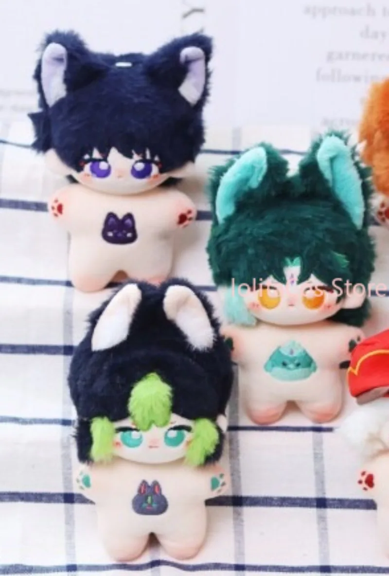 

10cm Genshin Impact Xiao Wanderer Venti Q-version Plush Doll Anime Stuffed Toys Keychain Bag Charm Pendant Decor Girl Gift Xmas