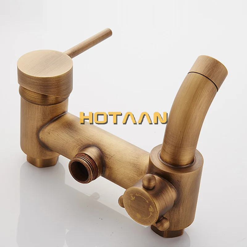 . Antique Bathroom Mixer Bath Tub Copper Mixing Control Valve Wall Mounted Shower Faucet concealed faucet YT-5313-A