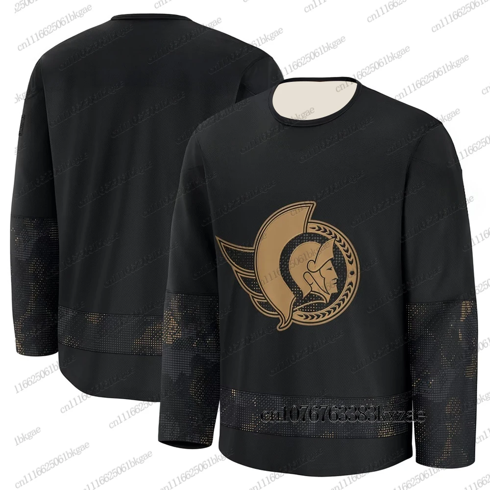 Herbst-Winter-Neuheiten: Eishockey-Trikots für Herren, Ottawa Senators Hockey-Trikots, lässige Sport-Langarm-T-Shirts, Damen- und Herren-Trikots. – Detail 9