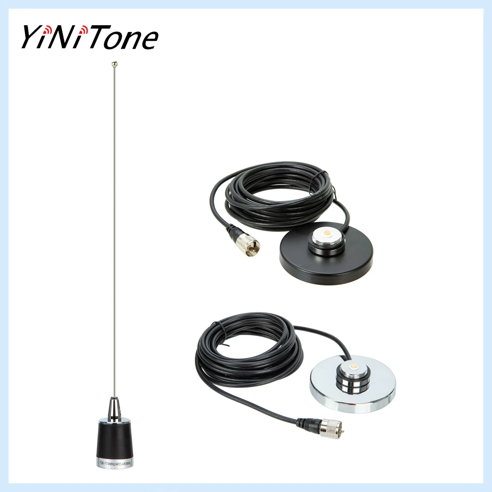 

NMO Antenna Kit with NB-90 Magnetic Base and 5M RG-58 Cable for Kenwood TM-271, Yaesu FT-7900R, ICOM IC-2200H, TYT TH-9800