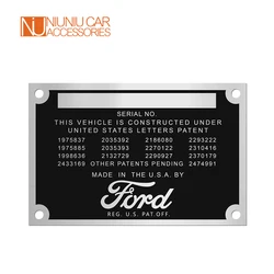 NON Stamped Ford Car Plain ID Plate or Pickup Truck Date Plate 1932 1933 1934 1935 1936