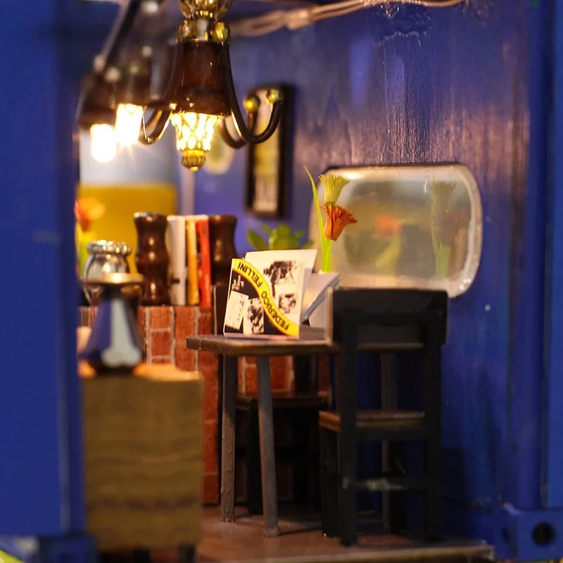 OUZEY Creative Container House DIY، مجموعة بناء خشبية ثلاثية الأبعاد، لعبة العمارة الحديثة للمراهقين