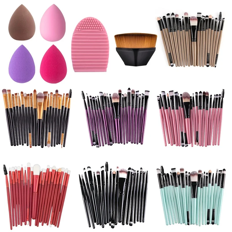 8-20Pcs Makeup Brushes Set Eye Shadow Brush Concealer Blush Loose Powder Foundation Highlighter Soft Man-made Fibers Beauty Tool