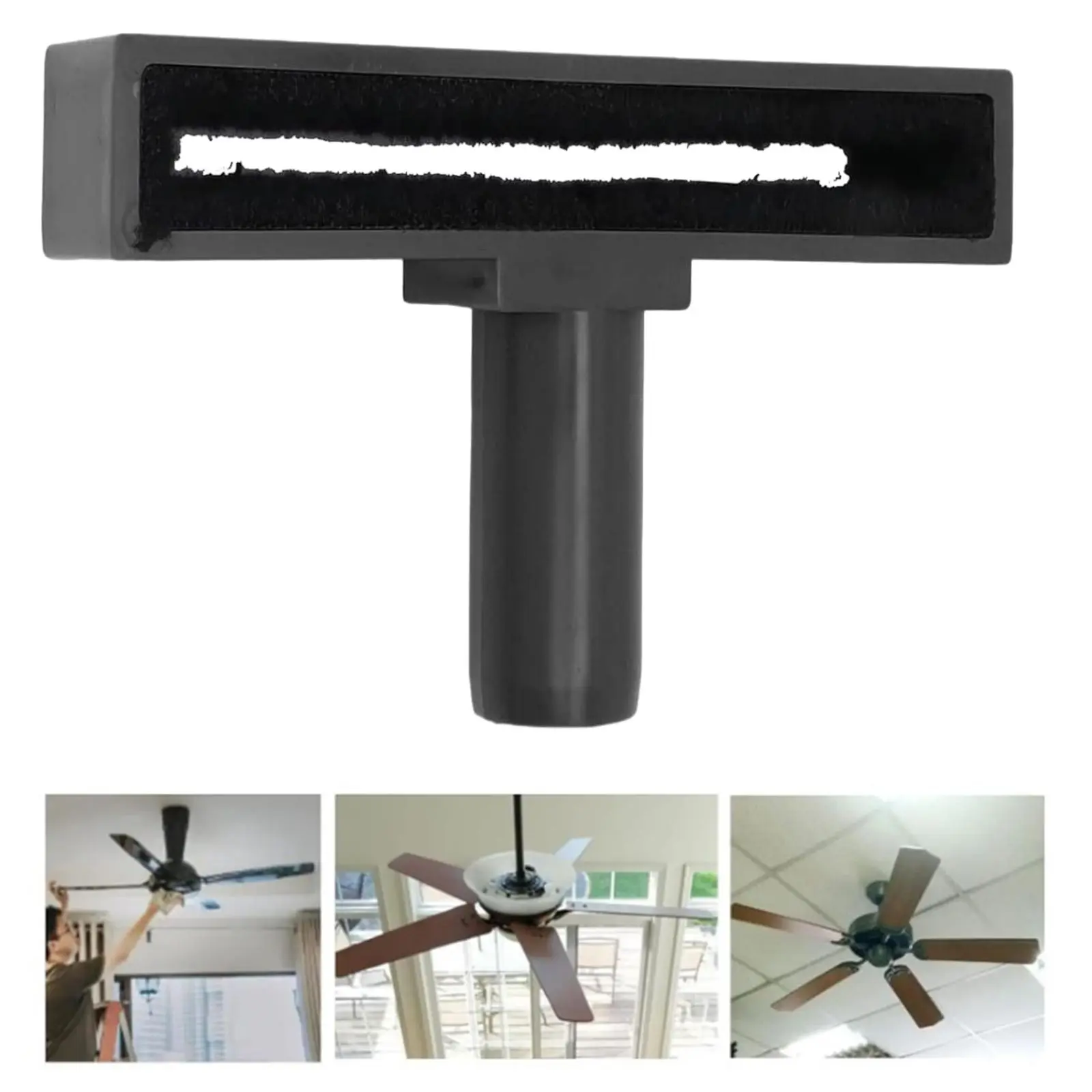 Ceiling Fan Blade Cleaning Vacuum Attachment Scratch Resistant Internal Felt Lining Handheld Ceiling Fan Blade Vacuum Attachment