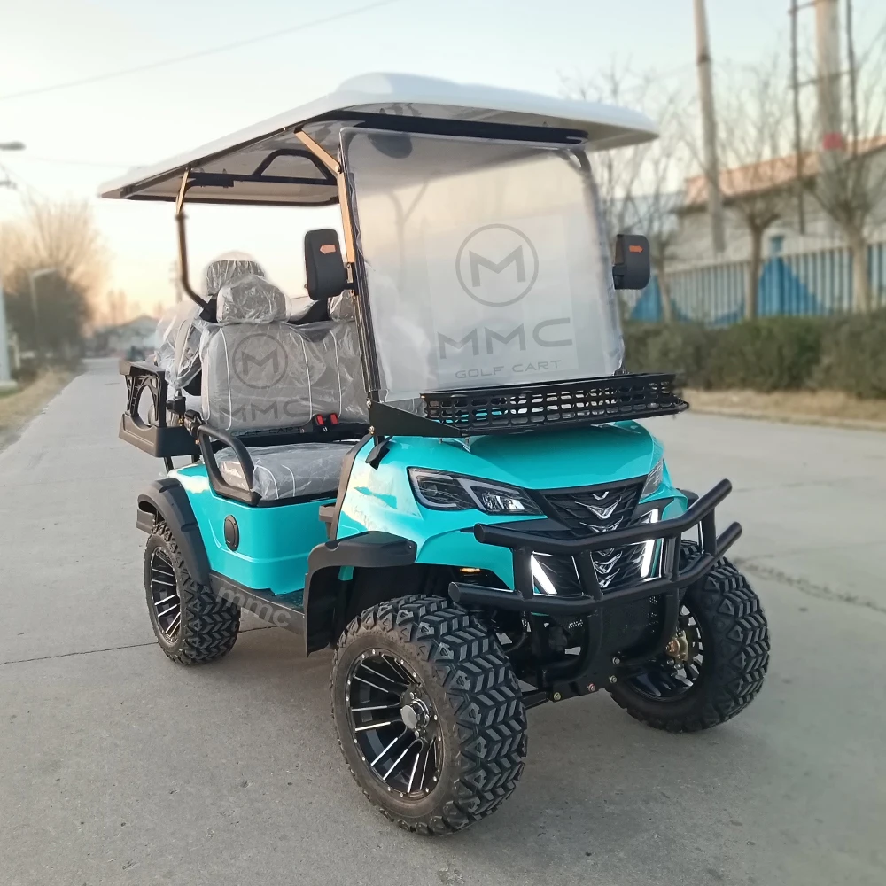 

2/4/6 Seats 5kw Motor Independent Suspension Disc Brake Power Golf Car 14 Inch Off Road Tires Electric Low-Speed Golf Cart