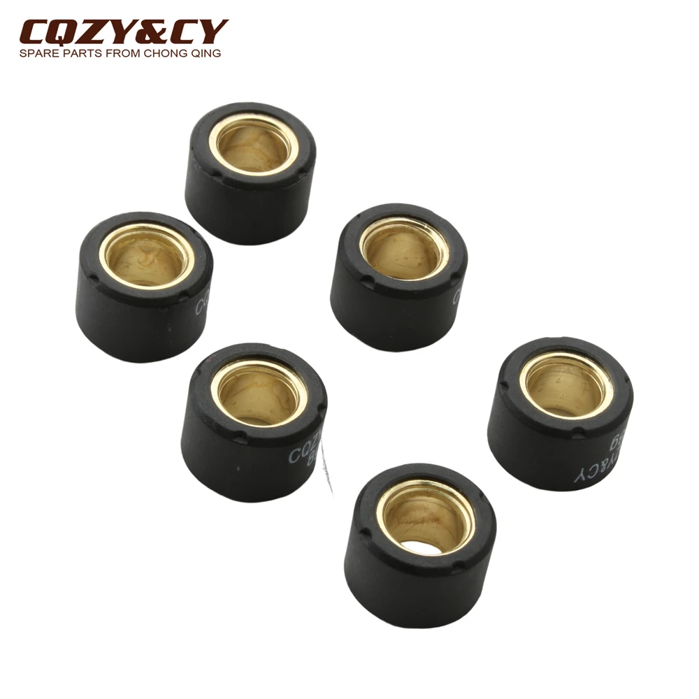 6pc Variator Racing Roller Weights 17x12mm 7g 8g For Suzuki AH AP Address 50 AJ ZZ Sepia AY Katana UF Estilete UX Zillion 50cc