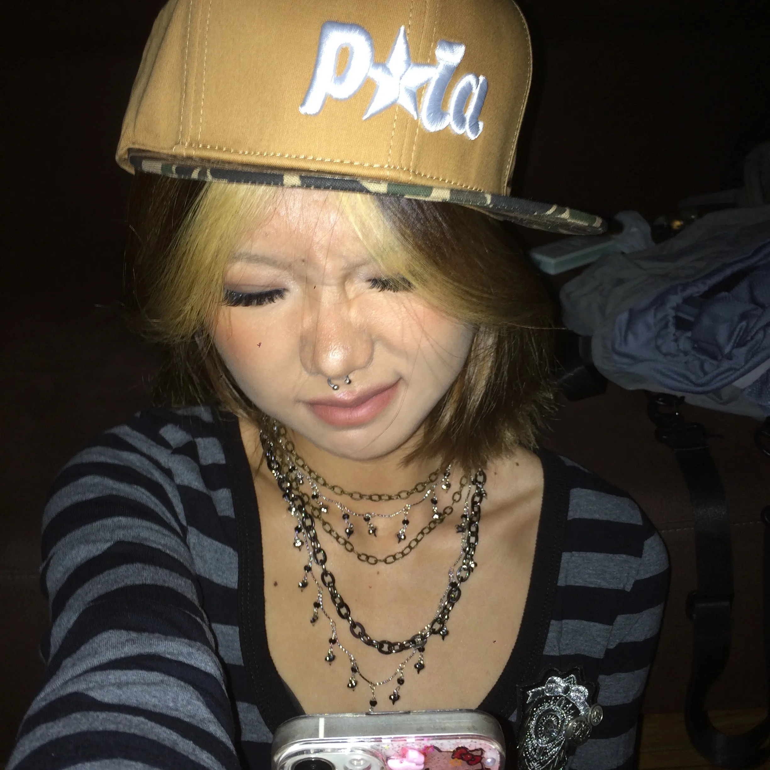 Karrram Trashy Y2k 크롭탑, 일본 2000 년대 스타일 스트라이프 긴팔 티셔츠, 빈티지 하라주쿠 하이 스트리트 탑, 미국 레트로