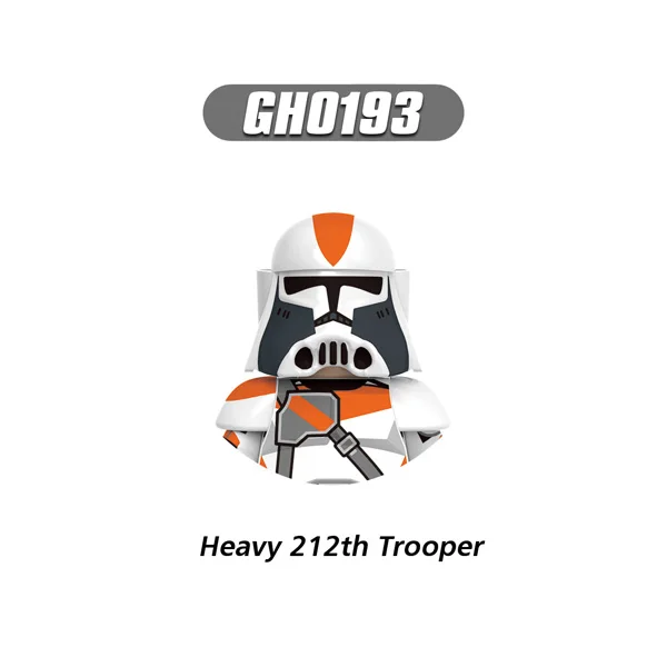 

Presell G0125 Heavy 212th Trooper Building Blocks Heavy Assault Trooper Bricks Scout Troopers Commander Figure Kid Toy