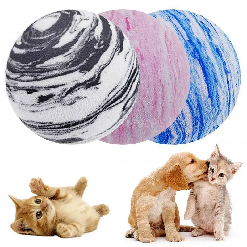 1/2PCS Pet Dog Cat Ball Toy EVA Planet Texture Pet Balls Cat Toys Pet Cat Playing Balls