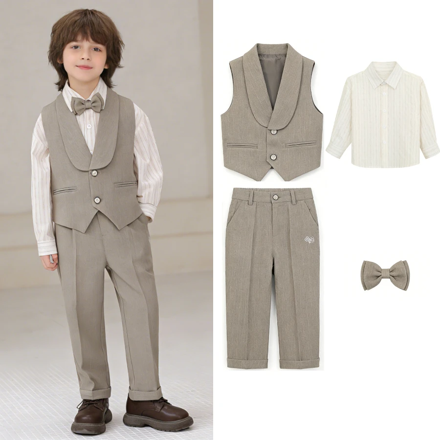 ชุดสูทเด็กผู้ชาย ชุดนักเรียน ช - Photography Outfit บทวิจารณ์และราคา