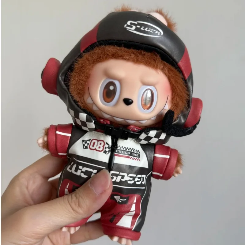 【In Stock】17cm Labubu | Six-Color Racing Suit | Frontal High-Energy Series 3 & Charm Compatible | Doll Clothes Set Blind Box