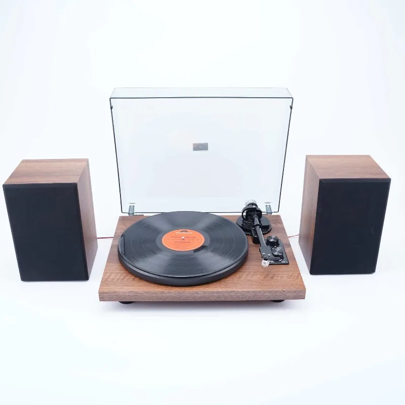 Retro mahogany pattern phonograph bluetooth gift decorative ornament classical speaker