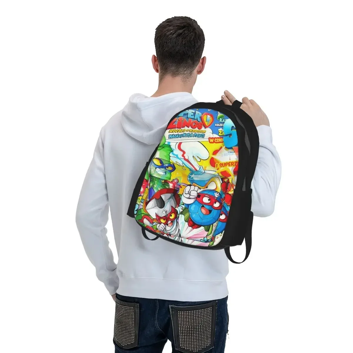 New Super Zings Cartoon Game Superzings Backpack Boys Girls BookBag Children School Bag Computer Shoulder Bags for Men Women