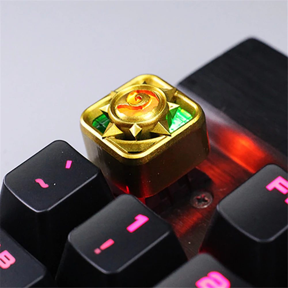 Imagem -03 - Tampa Chave Teclado Mecânico Personalidade Criatividade Hearthstone 3d Estereoscópico Alívio Resina Keycaps mx Axis r4 Altura