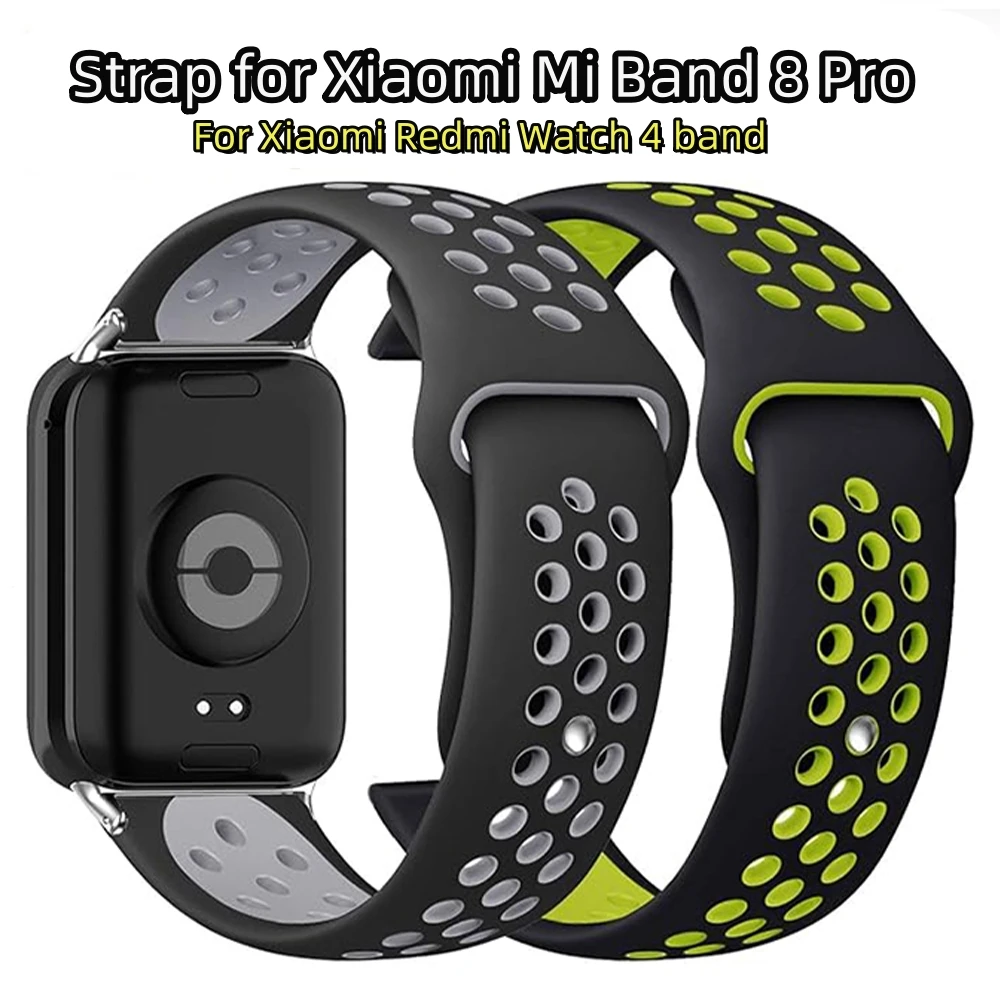 Correa de silicona para Xiaomi Redmi Watch 4, repuesto de pulsera deportiva para Mi Band 8 Pro, accesorios de pulsera, 2 uds.