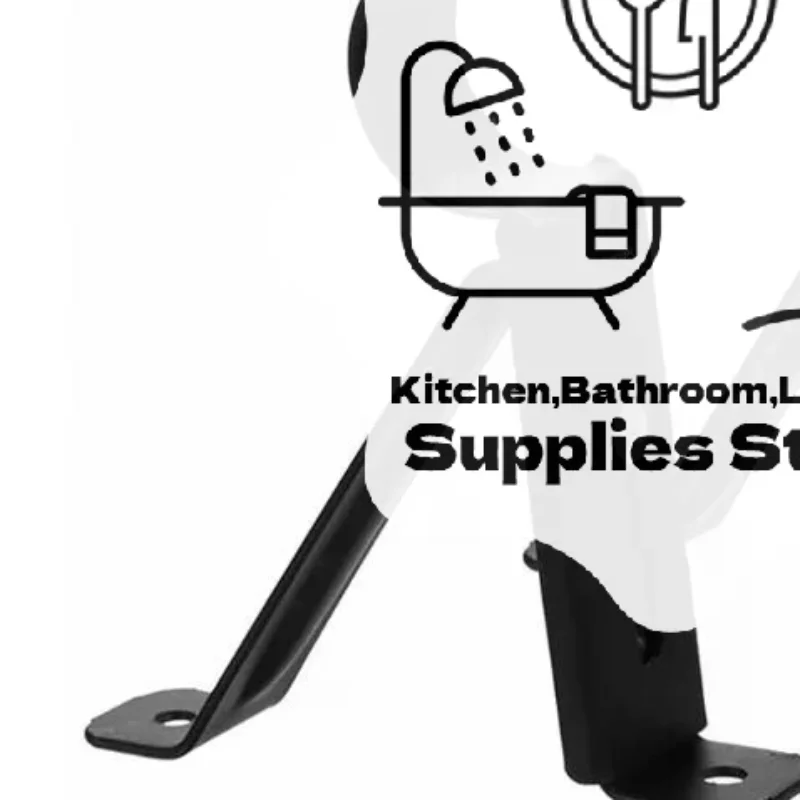 Heavy Duty Metal Curtain Rod Brackets With Adjustable Design Black Gold Finishes For Home Bedroom Window Use