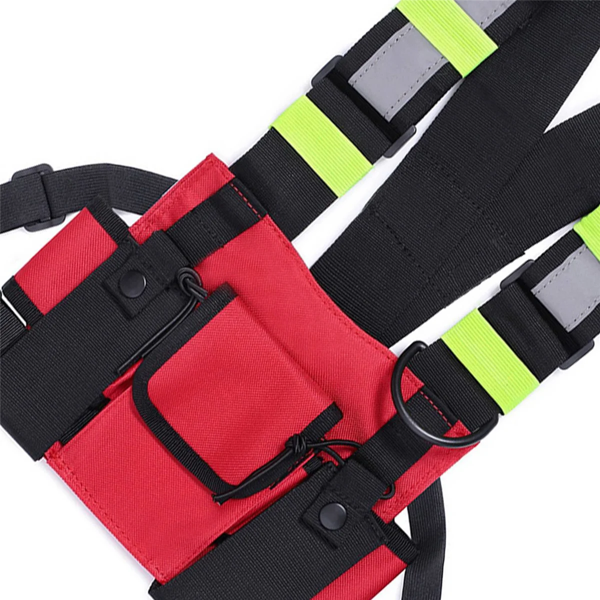 2X اسلكية تخاطب مزدوجة حقيبة صدر للرجال راديو عاكس مربط صدر حامل حقيبة سترة تلاعب اسلكية أجهزة الاتصال الجبهة حزمة الحقيبة D