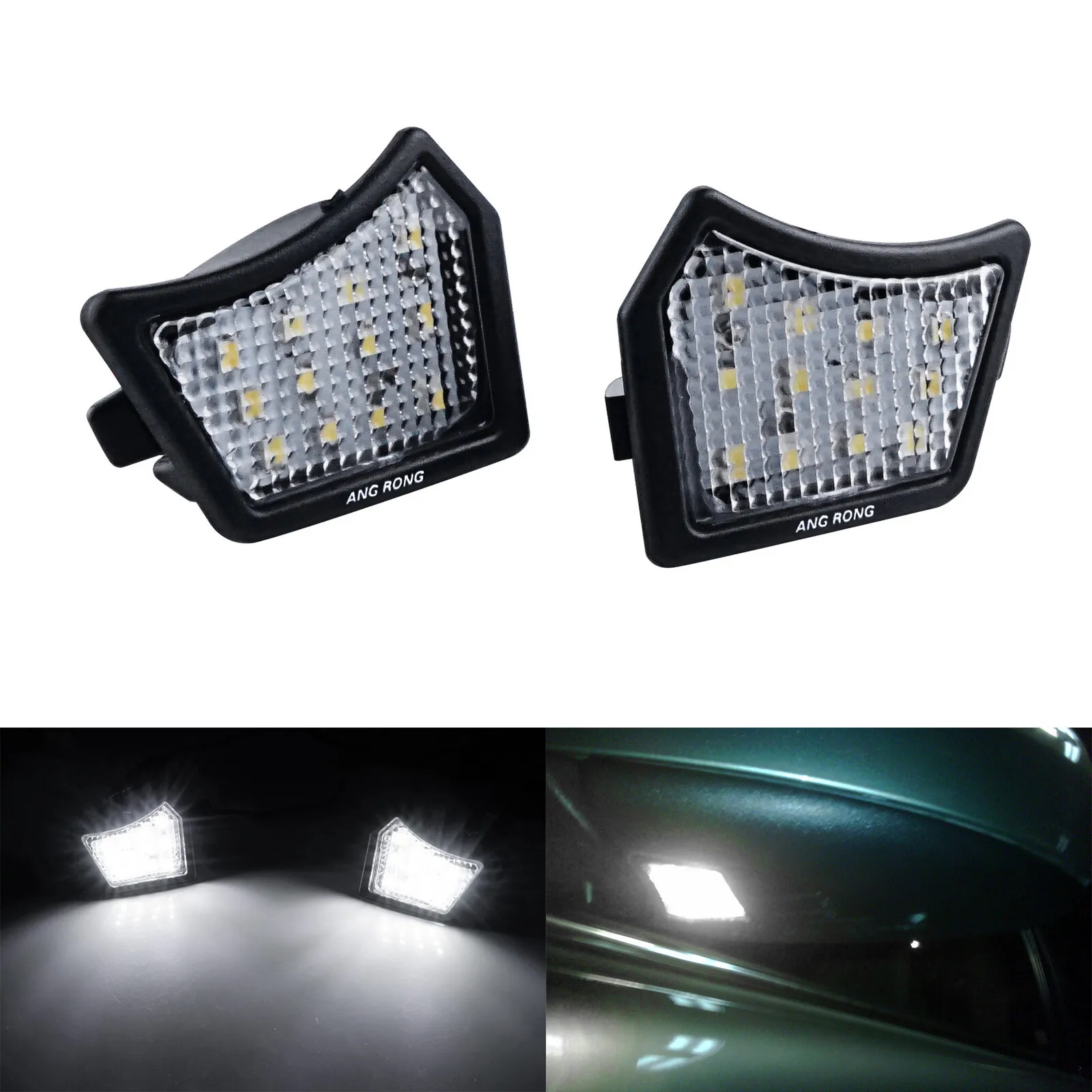 LED Side Under Mirror Puddle Light Lamps For Jaguar XE X760 XF X260 XJ X350 X351 XK X150