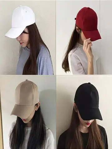 Men's and Women's Summer Baseball Cap Pure Cotton Solid Color Cap Fashion Driver Hat Sunshade Four Seasons Hat