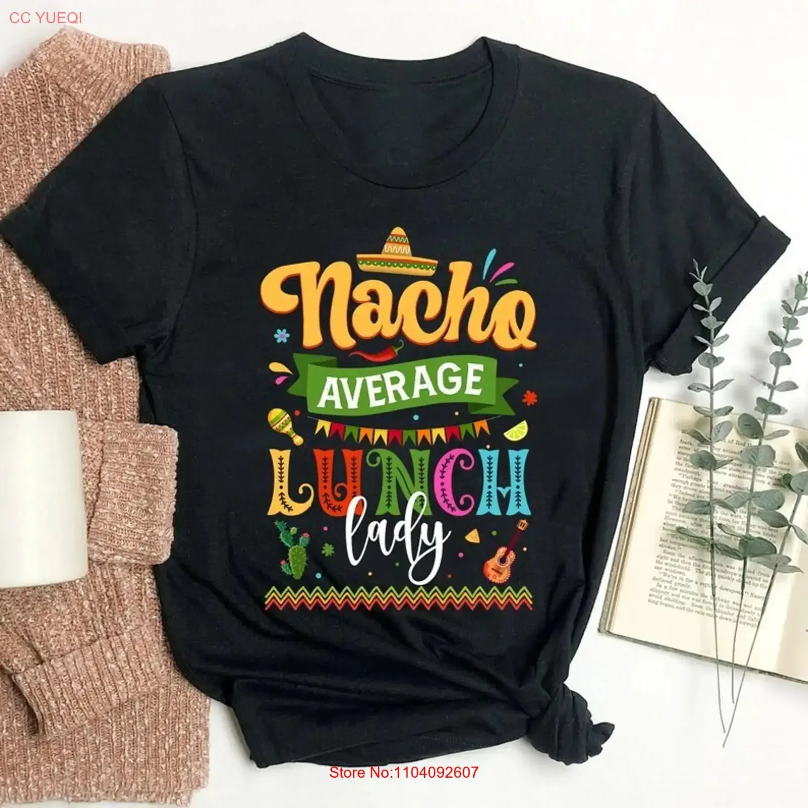 Nacho Average Lunch Lady Cinco De Mayo T Shirt Cafeteria Worker  vintage Washed Breathable Versatile Top For Everyday Wear