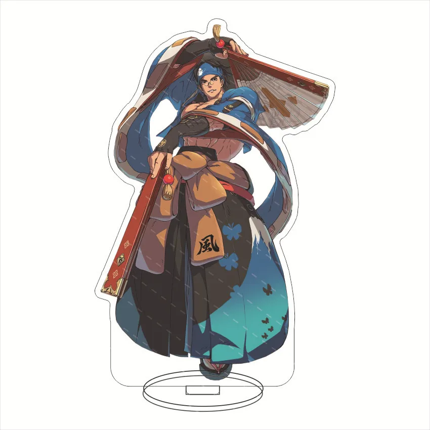 16CM Anime Game Figure Guilty Gear Sol Badguy‌ Faust‌ Millia Rage‌ Ky Kiske Raiden Cos Acrylic Stand Ornaments Chrismas Gifts view 6