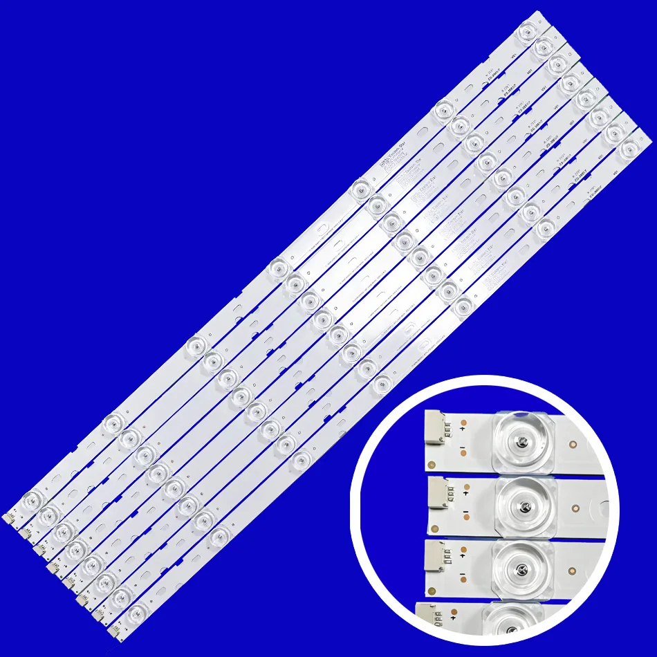 LED الخلفية 55D8-3030F2 YHE-4C-LB5507-YH10J 1-8X7-LX20190404 ل LVU550NEBL 55S525 55D8 55EP685 55EP684 55EP683 55A527 #3
