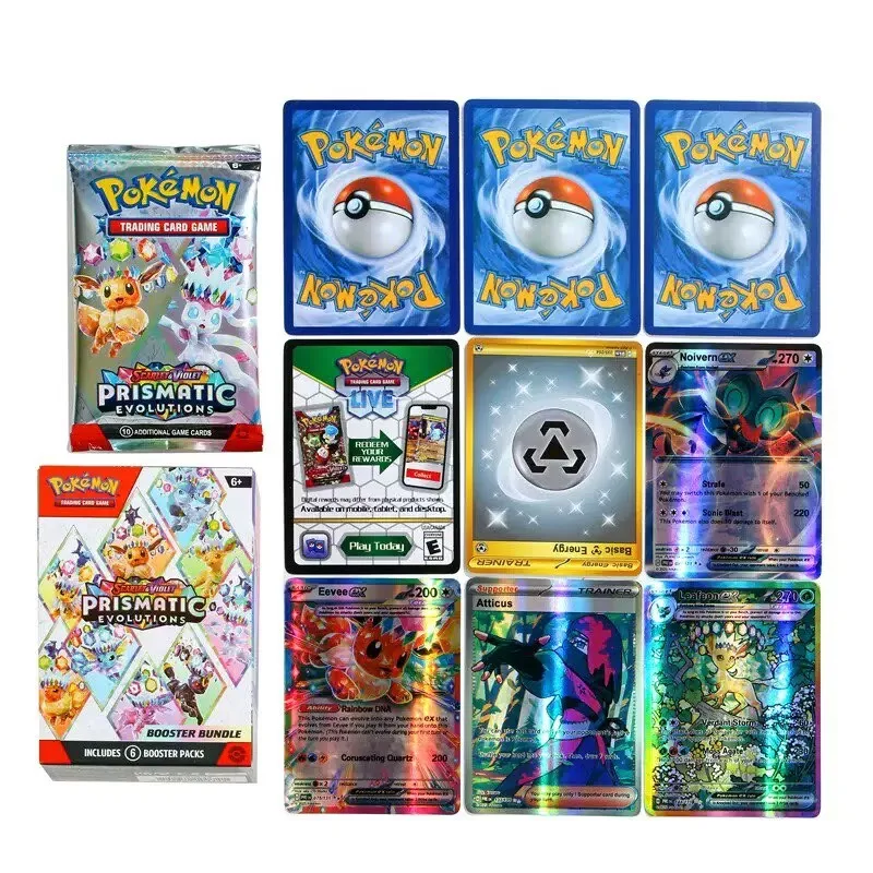 60 cartes Pokémon Destined Rivals Prismatic Evolutions Phantasmal Mega Evolution 151, Booster anglais, Cadeaux de combat