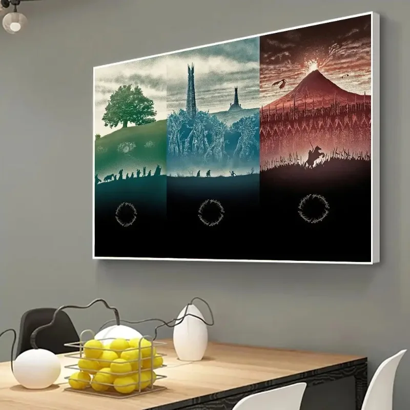 Classic Lord Movie Rings Posters Canvas Art Prints Vintage Middle Earth Trip Wall Painting For Living Room Decor