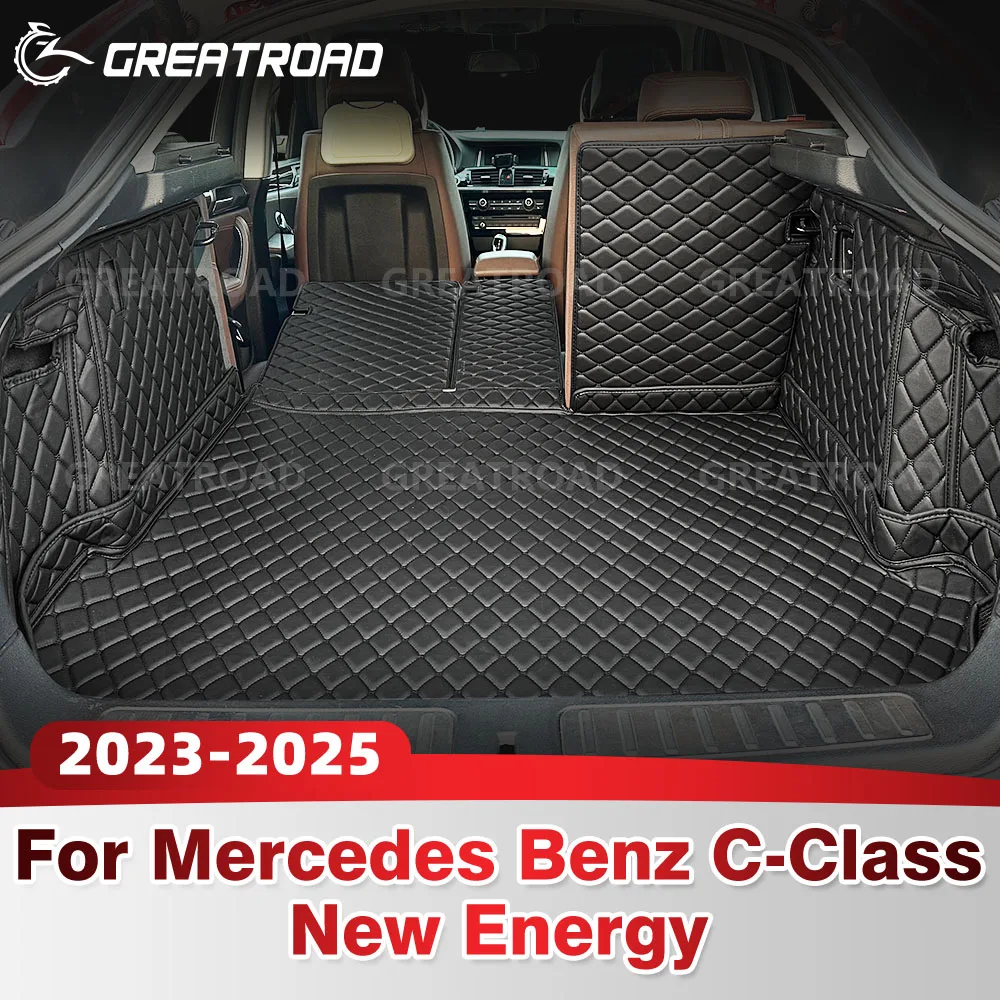 GREATROAD For Mercedes Benz C Class New Energy 2023-2025 Auto Full Coverage Trunk Mat Car Protective Pad Interior Accessories