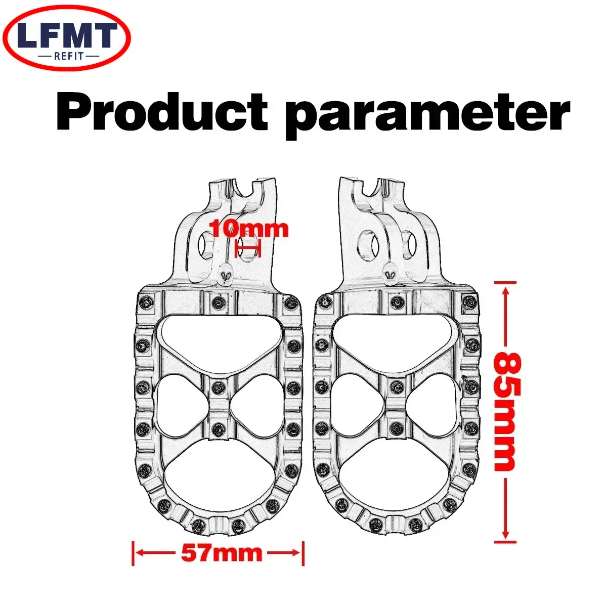 Motorcycle CNC Foot Pegs Rests Pedals Footpegs For HONDA CR CRF 125 250 125R 150R 250R 250X 450R 450X 250RX 450RX 250F 250L 450L