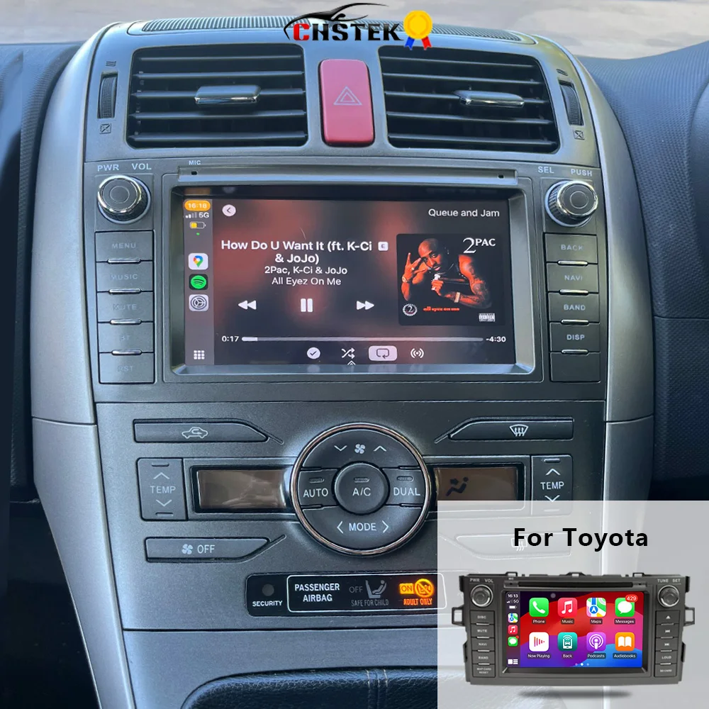 CHSTEK Android Car Stereo For Toyota Auris E150 Corolla Levin 2006-2012 Carplay GPS Multimedia Player WIFI Bluetooth Car Radio