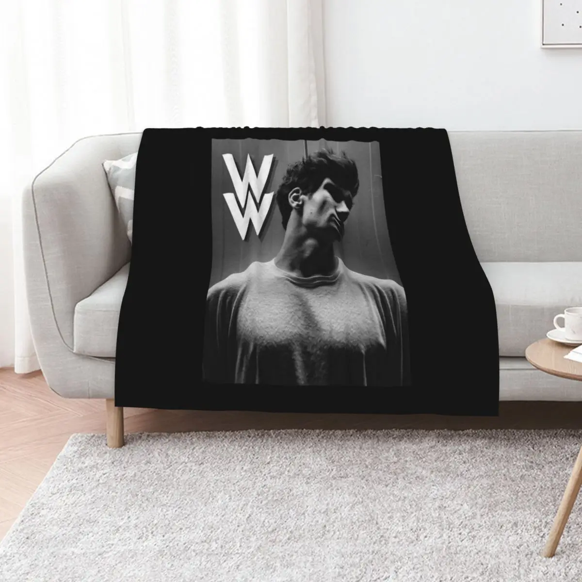 Wincent Weiss Black & white Throw Blanket For Decorative Sofa Picnic Decorative Sofas christmas gifts Quilt Cute Plaid Blankets