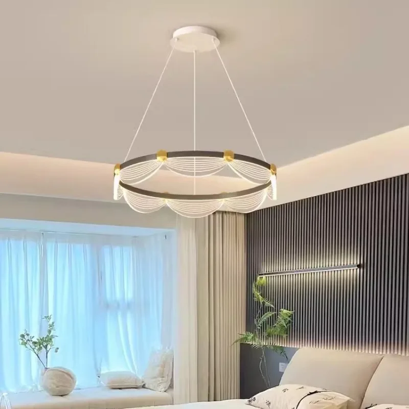 

Living Room Pendant Light Modern Minimalist Italian Style Luxury Creative Circular Ring Dining Room Bedroom Main Light