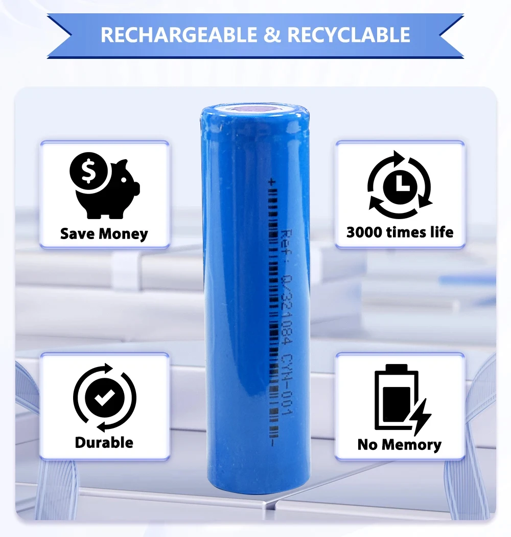 18650 batteria ricaricabile agli ioni di sodio 3.0V 1300mAh 1.3Ah Na cella a batteria agli ioni per strumenti Drone macchinine Laptop